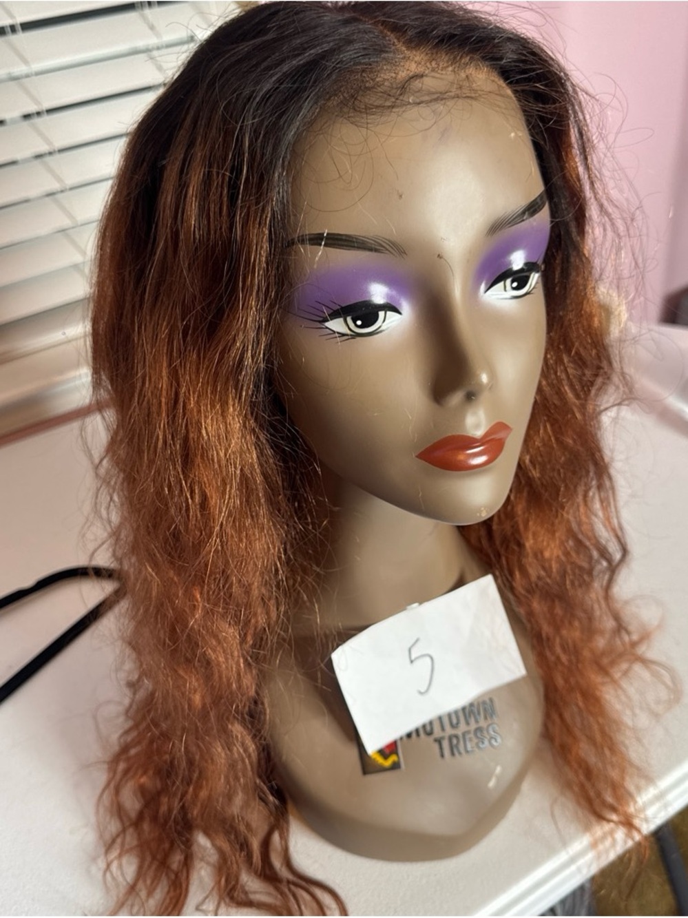 Natural Wave Copper Brown Lace Front Wig - Versatile Everyday Style